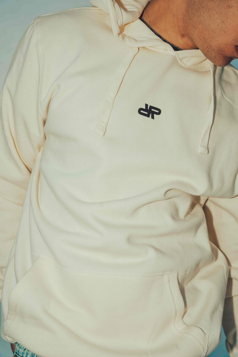 Hoodie Religión Crema