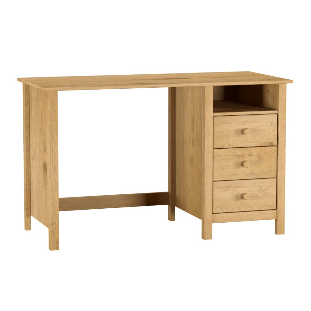 ESCRITORIO 3 CAJONES MADERA NATURAL-BEIGE TORINO
