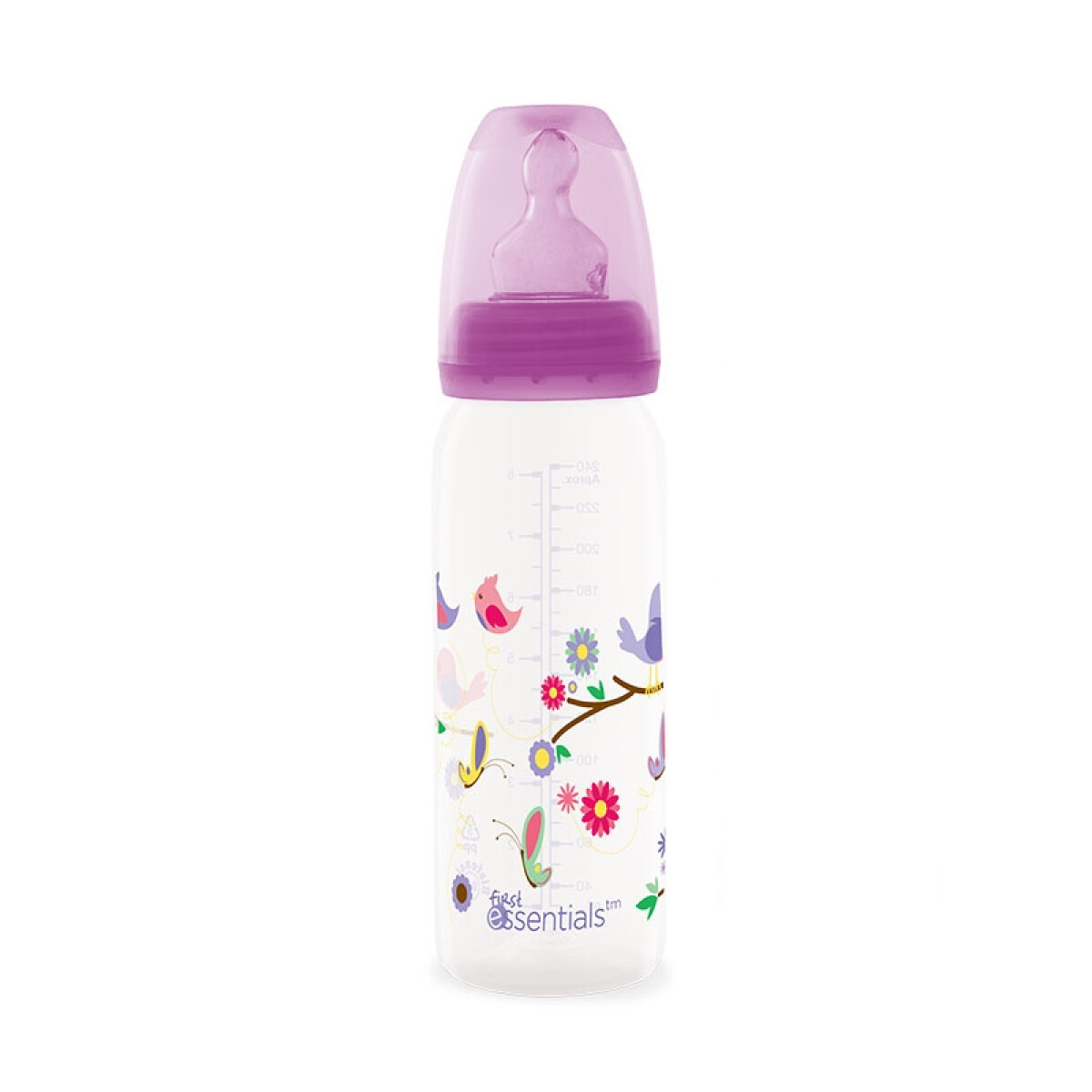 Mamadera Tetina Anatómica 240ml +4m - Violeta 