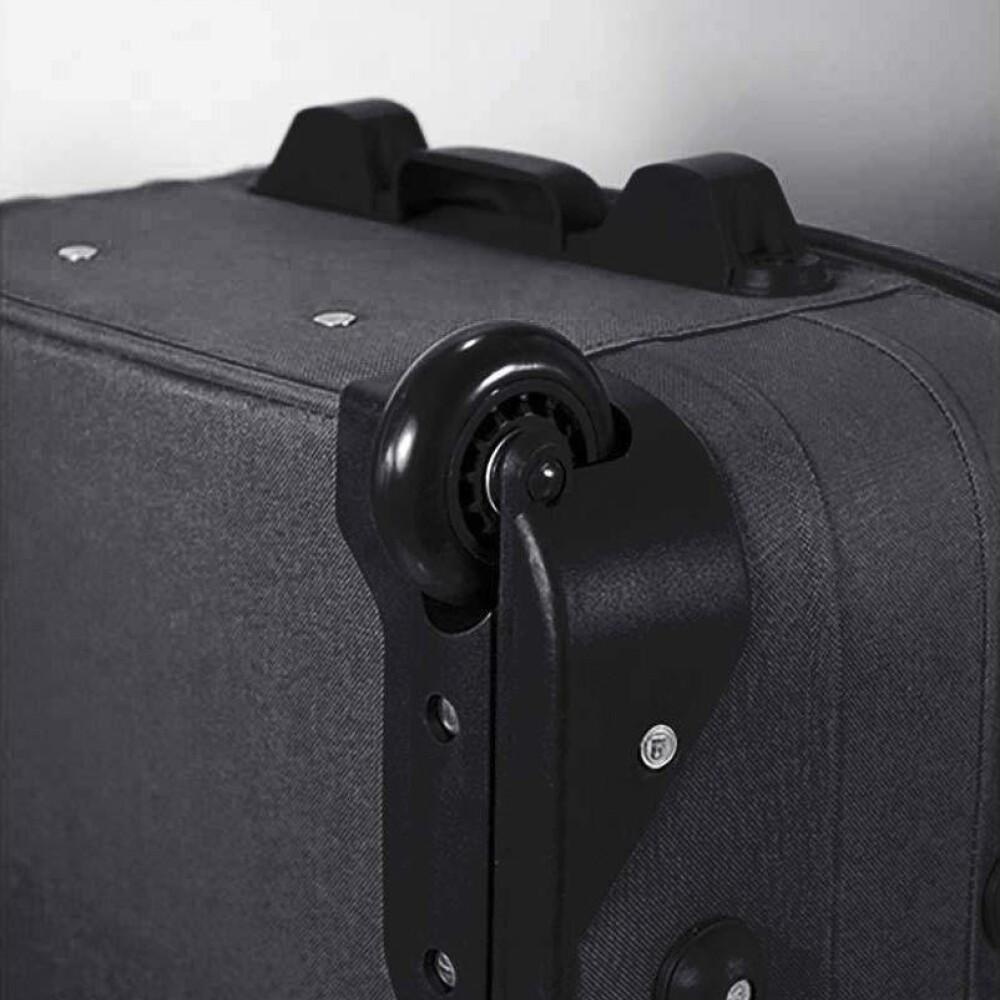 Valija Benzi 2 Ruedas Negro/Gris L Extensible TROLLEY POLIESTER 2 RUEDAS NEGRO/GRIS L EXT BZ5383N/G