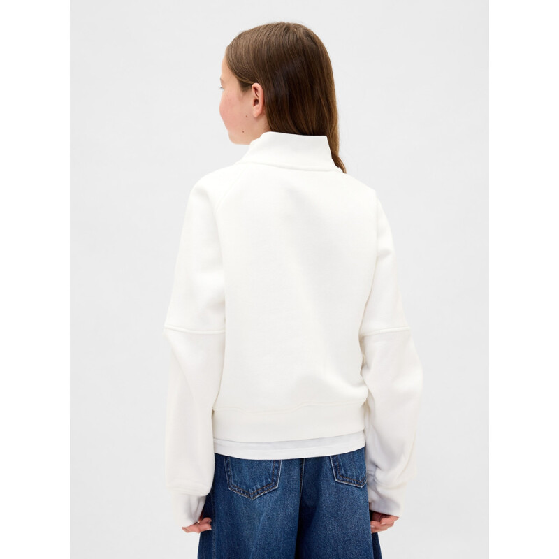 VTG SOFT 1/4 ZIP KANGA PO NEW OFF WHITE