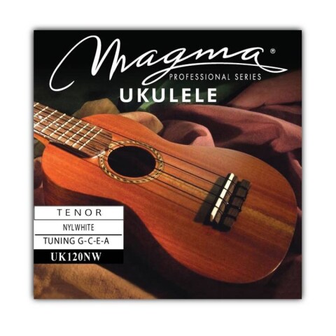 Encordado Magma Ukulele Tenor Nylwhite Hawaiian UK120NW Unica