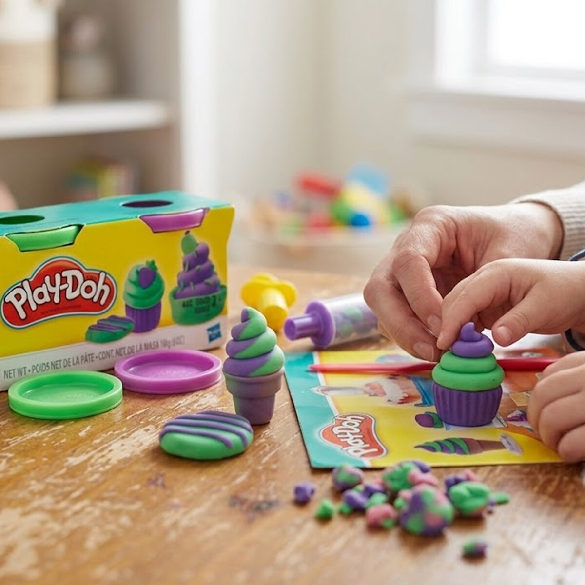 Play Doh Pack X 2 Latas De Masa Colores Clásicos Hasbro 