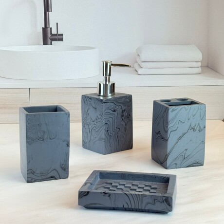 Set Accesorios Baño 4 Piezas Resina Set Accesorios Baño 4 Piezas Resina