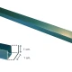 Perfil Para Pared Aluminio Verde Mate 3Mts Largo Viscardi 000