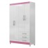 Roperto 4 Puertas NT6010 Blanco / Rosado Roperto 4 Puertas NT6010 Blanco / Rosado