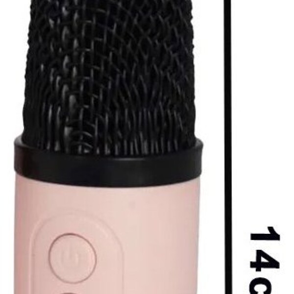 Parlante Bluetooth Karaoke Con Micrófono Y Luces Portatil Ax Variante Color Rosa