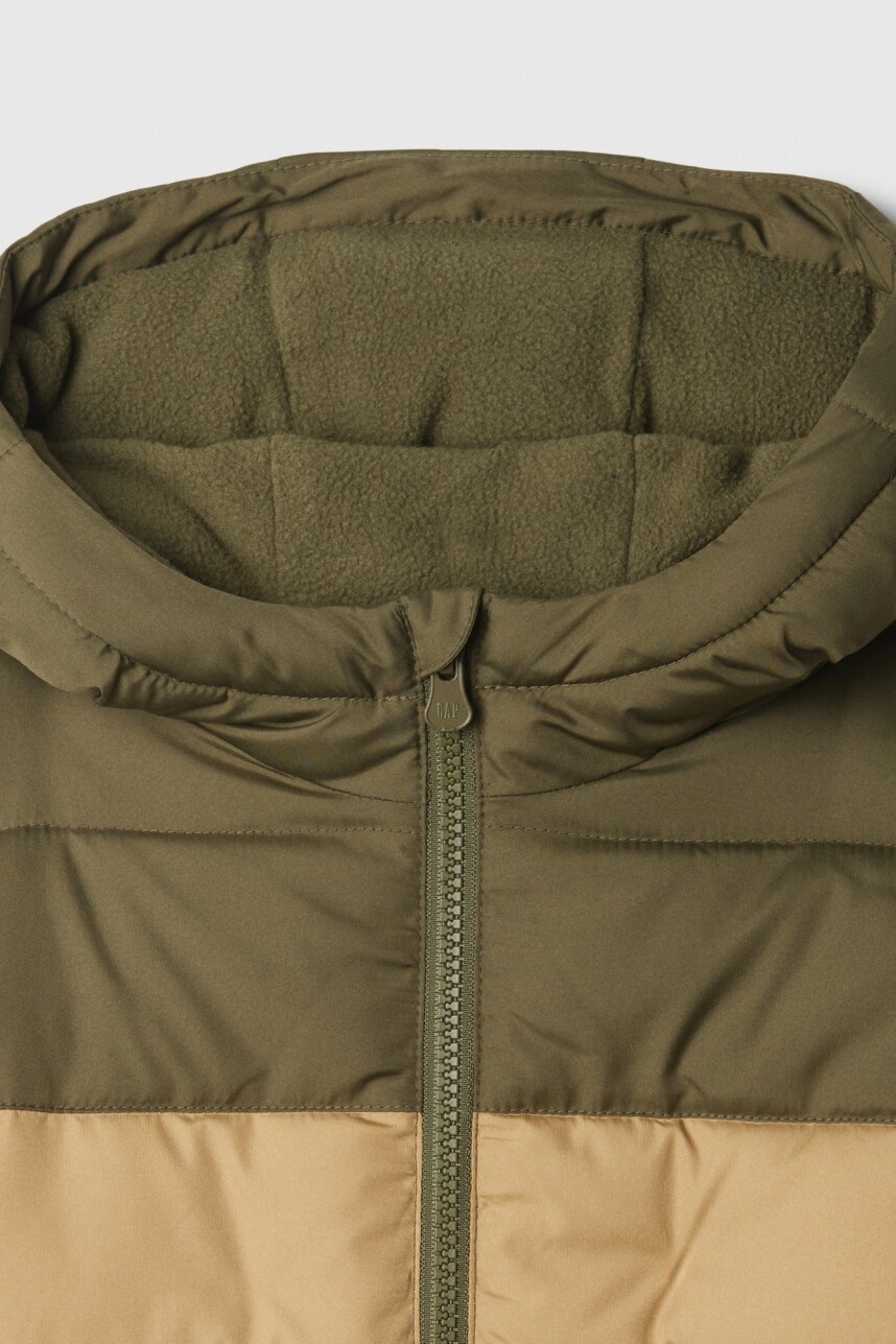 Campera Puffer Warm Toddler Niño Olive Night 19-0515Tcx