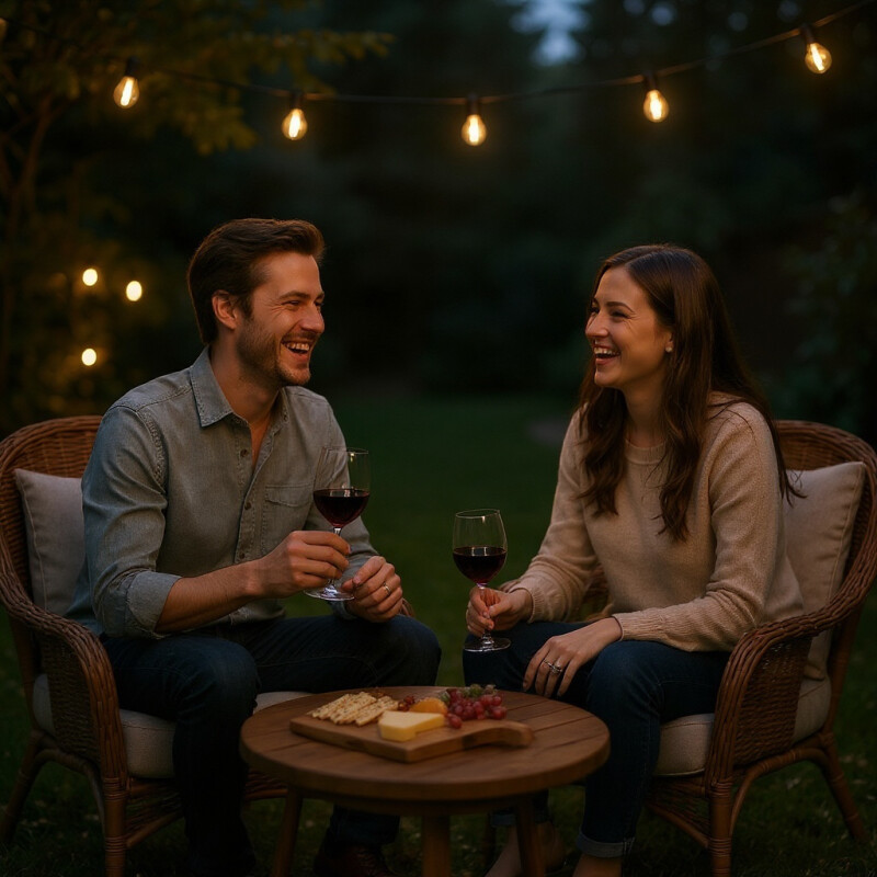 Guia De Luces Solar Rgbw C/control Y Adaptador Ac 15m Sin Color