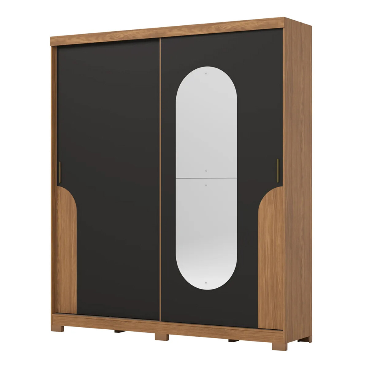 ROPERO 2 PUERTAS CORREDIZAS GUARDARROPA ARMARIO PLACARD CLOSET CON ESPEJO 