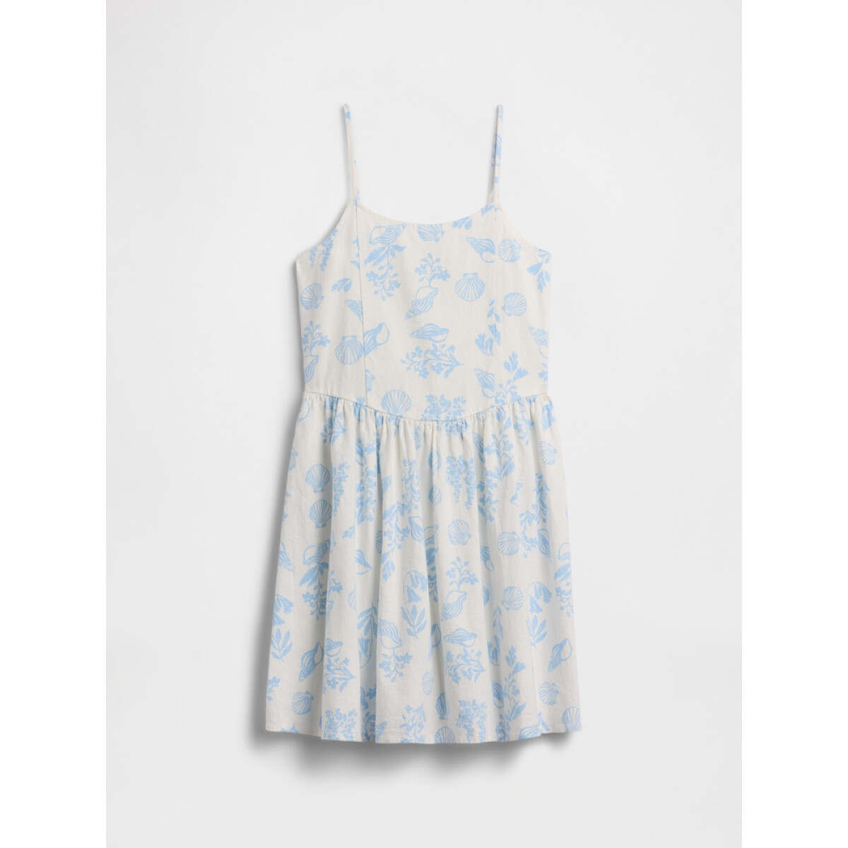 V-WOVEN MINI DRESS - SEA SHELL 974 