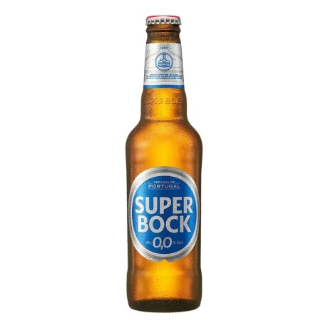 Cerveza premium lager sin alcohol Super Bock Bot 330cc 001