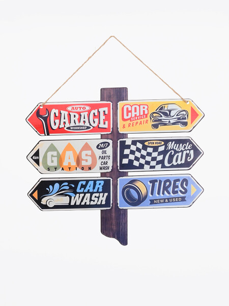 CARTEL GARAGE ESTAMPADO 1