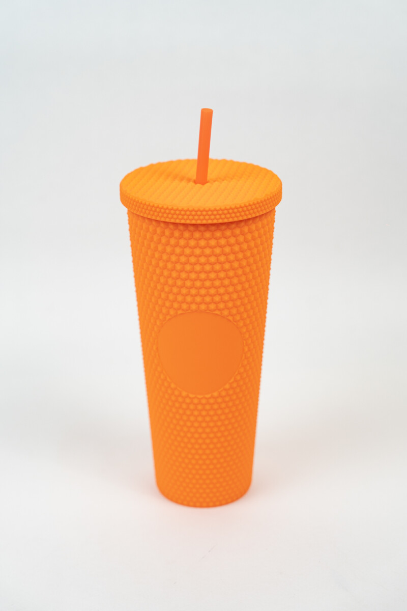 Vaso Con Tapa + Sorbito Vibra - Rojo 