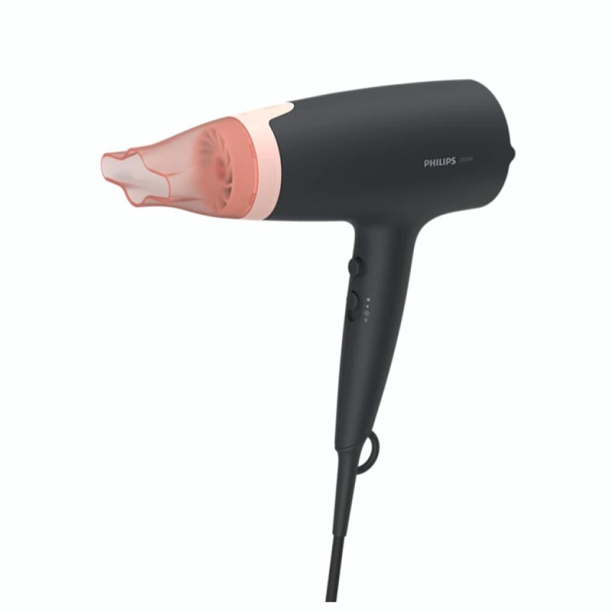 Secador De Pelo Philips 3000 Series Bhd350/10 Negro Y Rosa 220v - 240v 