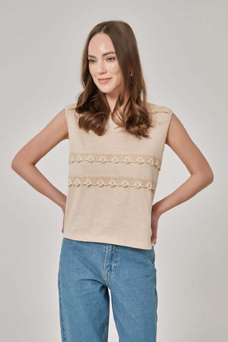 Remera Otile Beige Claro