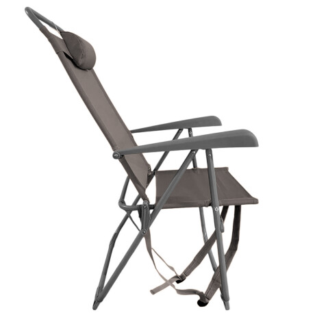 Silla Reposera de Playa Tipo Mochila con Almohada 107x58CM Gris