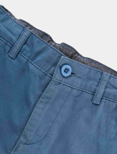 BERMUDA INFANTIL ESTILO CHINO AZUL