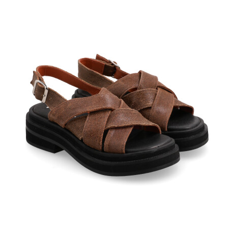 SANDALIAS VENET - CUERO LIBRIZZI MARRON