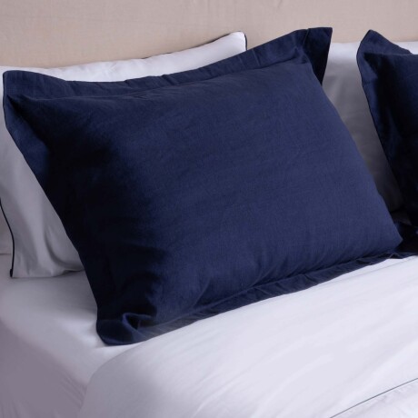 FUNDA NÓRDICA SUPER KING LINO-Y-ALGODON AZUL LINEN COTTON MARINO