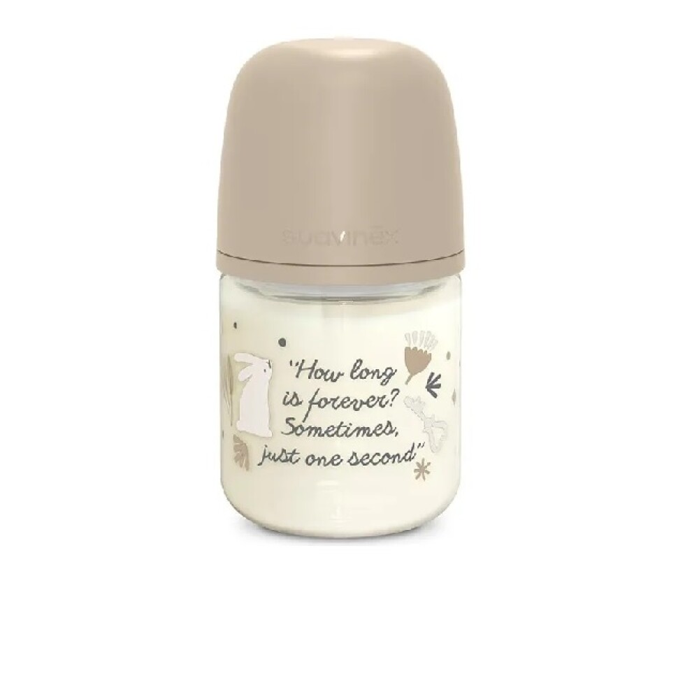 Biberon vidrio Wonder Suavinex 120ml beige