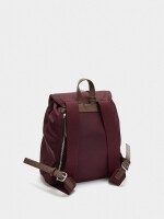 Mochila De Nylon Con Colgante burdeos