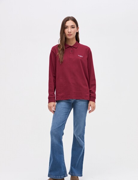 Remera polo Belia Bordo