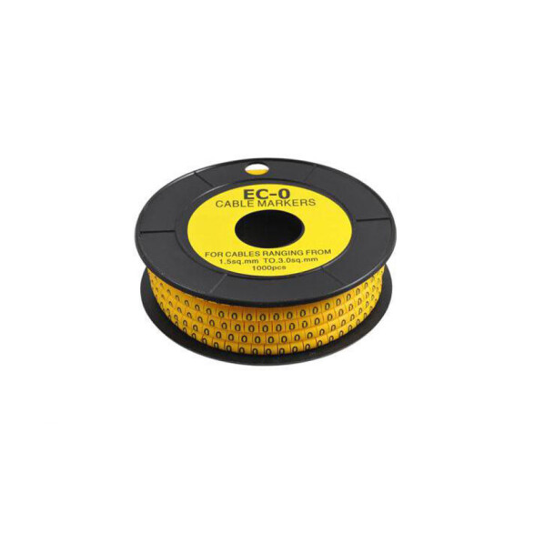 Identificador p/cables de 0,75 a 1,5mm2 número "0" WI4400