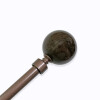 VARA METAL BRONCE P/CORTINA 122-218CM Unica
