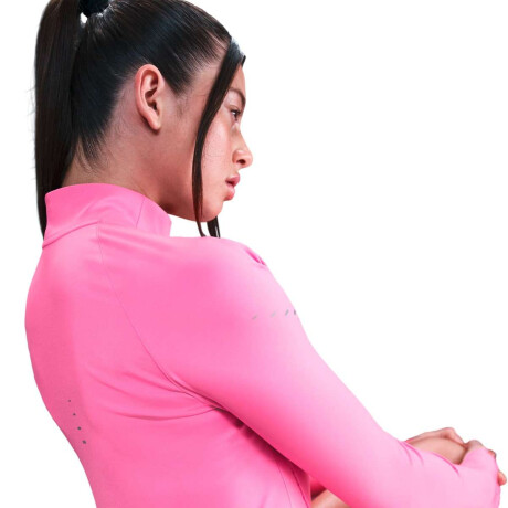 Remera Nike Swift Dri-Fit Full-Zip Alto-Layer Running Top de Mujer Rosado