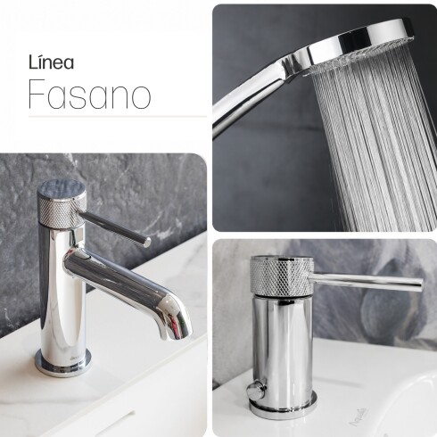 Juego De Griferia Lavatorio Bajo,Bidet Y Ducha Exterior CROMO