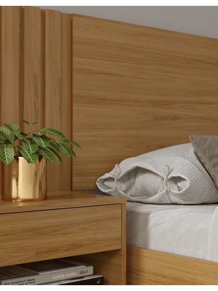 CAMA ZARA - 1 PLAZA MARRON