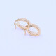 Aros oro 18k ovalados chatos. Aros oro 18k ovalados chatos.