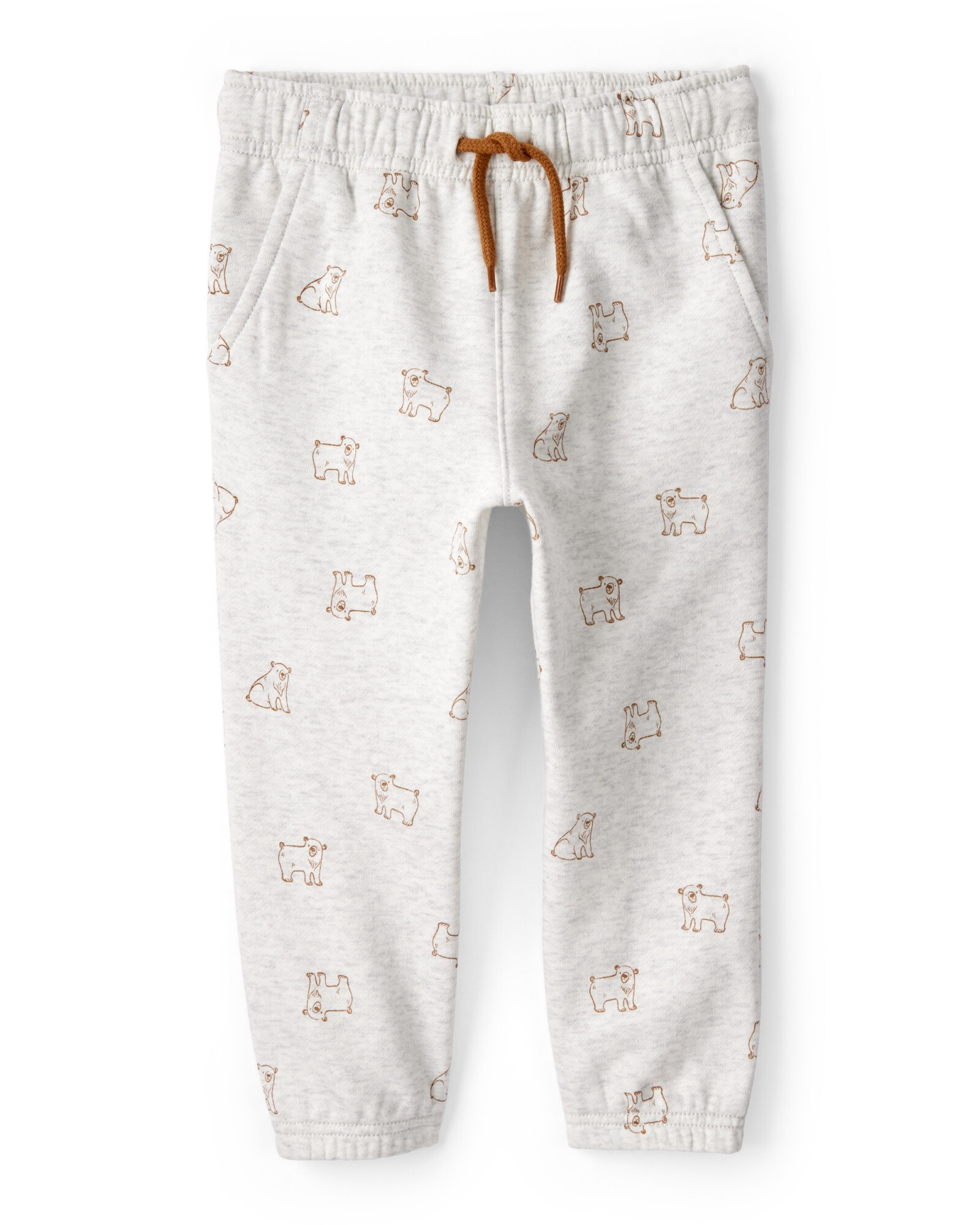 Set dos piezas de algodón, pantalón y canguro, diseño osos. Talles 2-5T Sin color