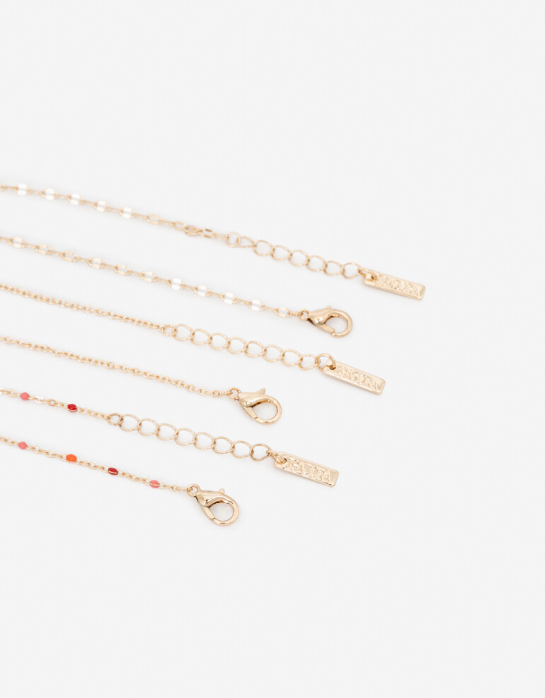 Bijouterie Set Sets temáticos Set De Pulseras En Caja Regalable - Dorado