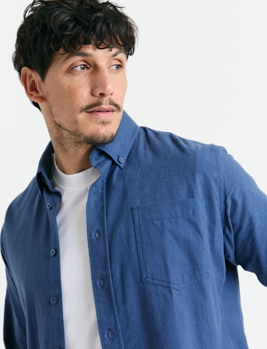 012639 CAMISA HARRY Azul Piedra