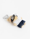 Llavero Cozy Llavero Y Bag Charm De Oso Peluche - Marron Beige