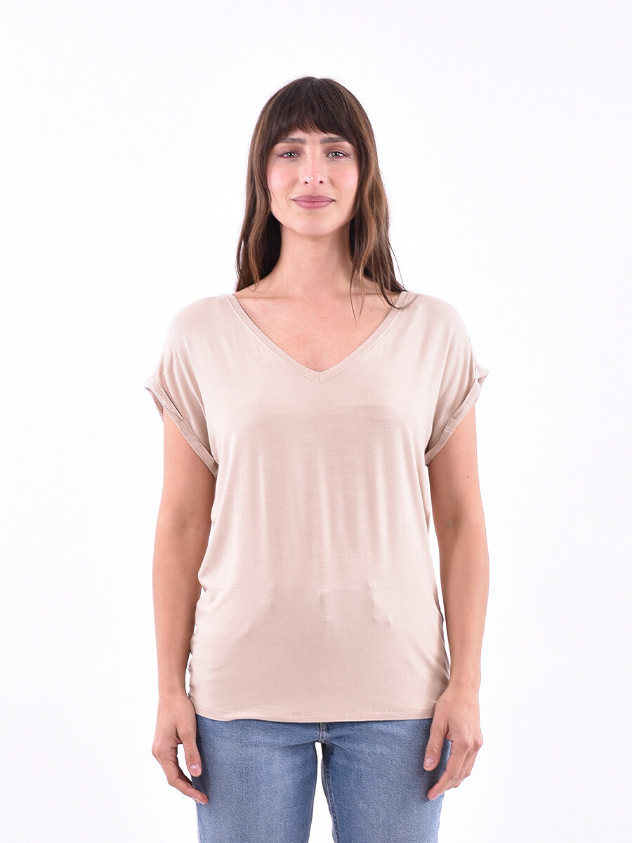 REMERA TELMA - BEIGE 