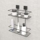 Soporte doble para shampoo NEGRO