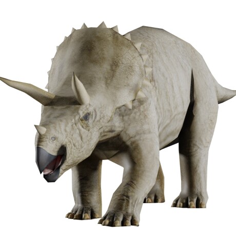 Bloque de dinosaurio triceratops