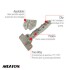 Bisagra Piston Autorretén 35mm Curva Clip Twoway BIS PISTON AUTO.R35 MM CURVA CLIP TWOWAY S/TOR