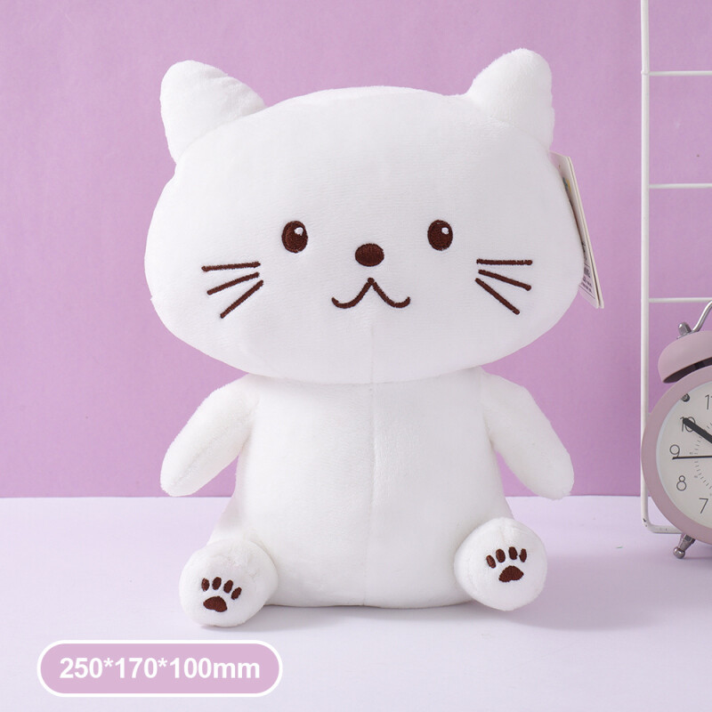 Gatito De Peluche Sentado - Blanco - 25cm Gatito De Peluche Sentado - Blanco - 25cm