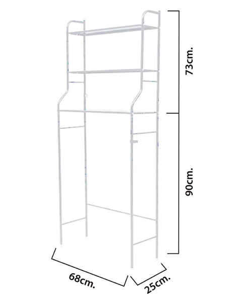 Mueble organizador 3 estantes de metal ideal sobre lavarropas Mueble organizador 3 estantes de metal ideal sobre lavarropas