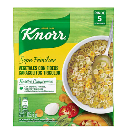 Sopa Familiar KNORR 105g Vegetal con fideos