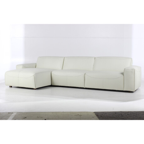 Sofá con chaise ELIOT Blanco - 3C CHAISE IZQUIERDO