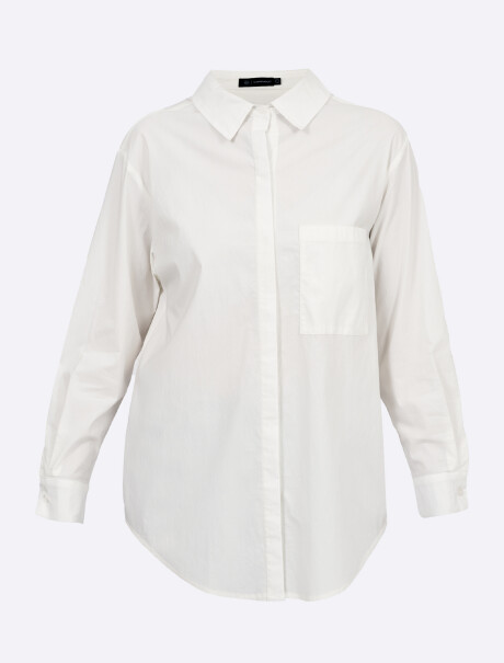 Camisa lisa blanco