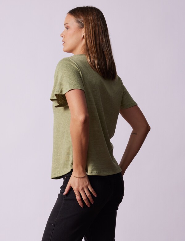 Remera Crochet VERDE