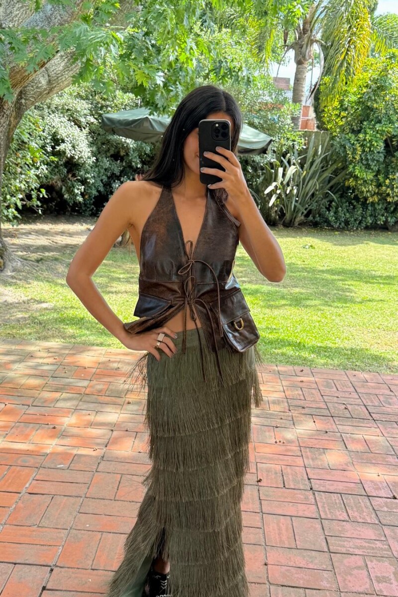 Idolo Skirt Verde Seco