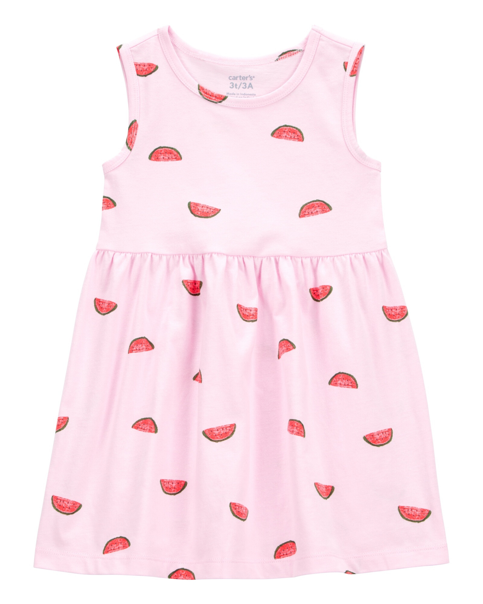 Vestido de algodón, diseño sandías Vestido de algodón, diseño sandías