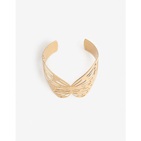 Brazalete Botanico Dorado Oro Amarillo